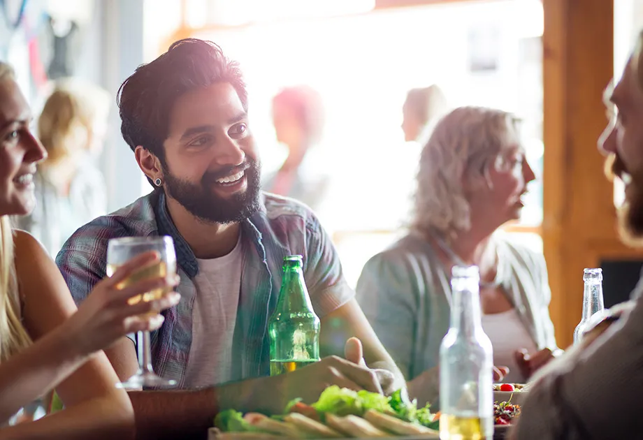 Dine Out Stock Photo