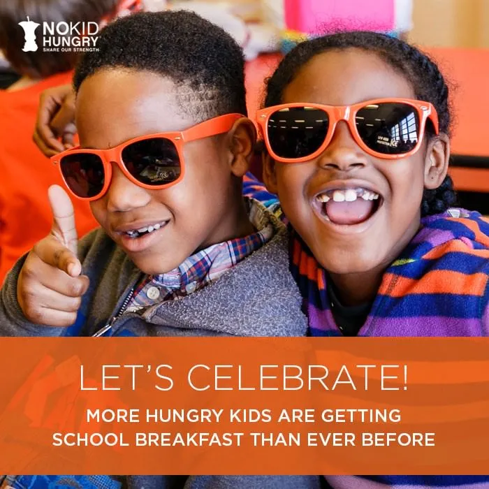 Let's Celebrate! More kids are getting school breakfast than ever before