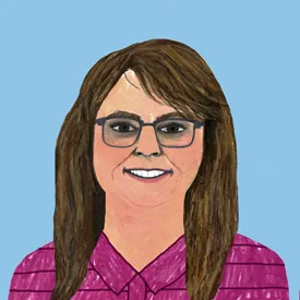 Illustrated image of Nancy LaFave.