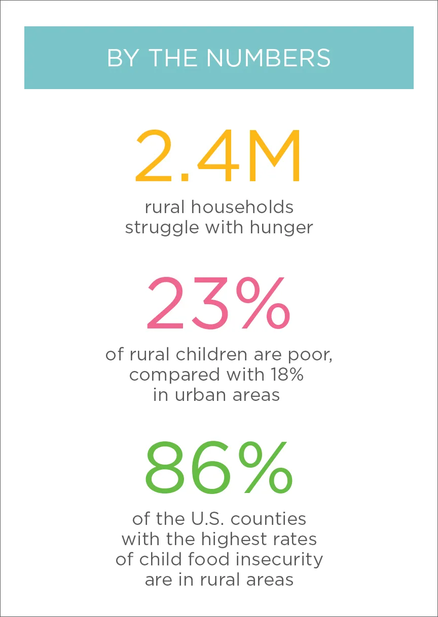 statistics on rural childhood hunger