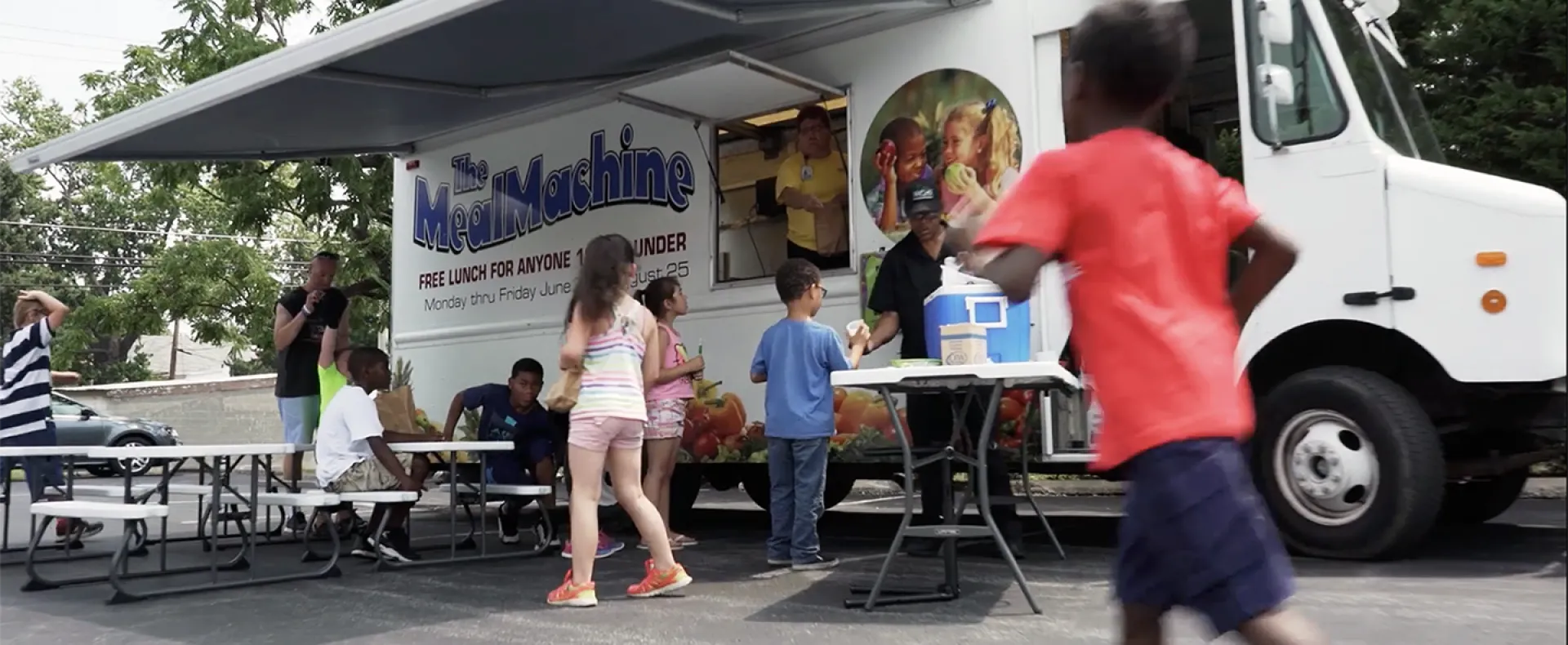 Summer meals truck in Hagerstown, Md.