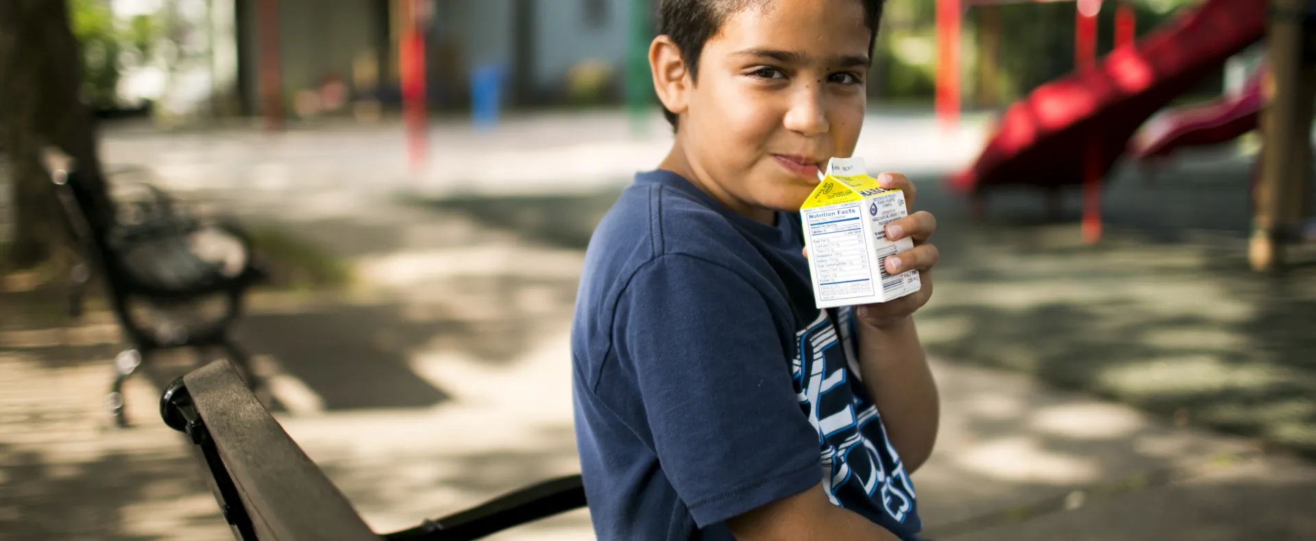 boy with milk