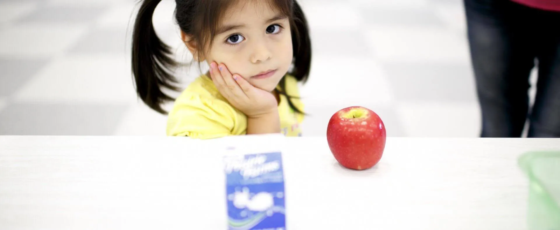 Little Girl with Apple