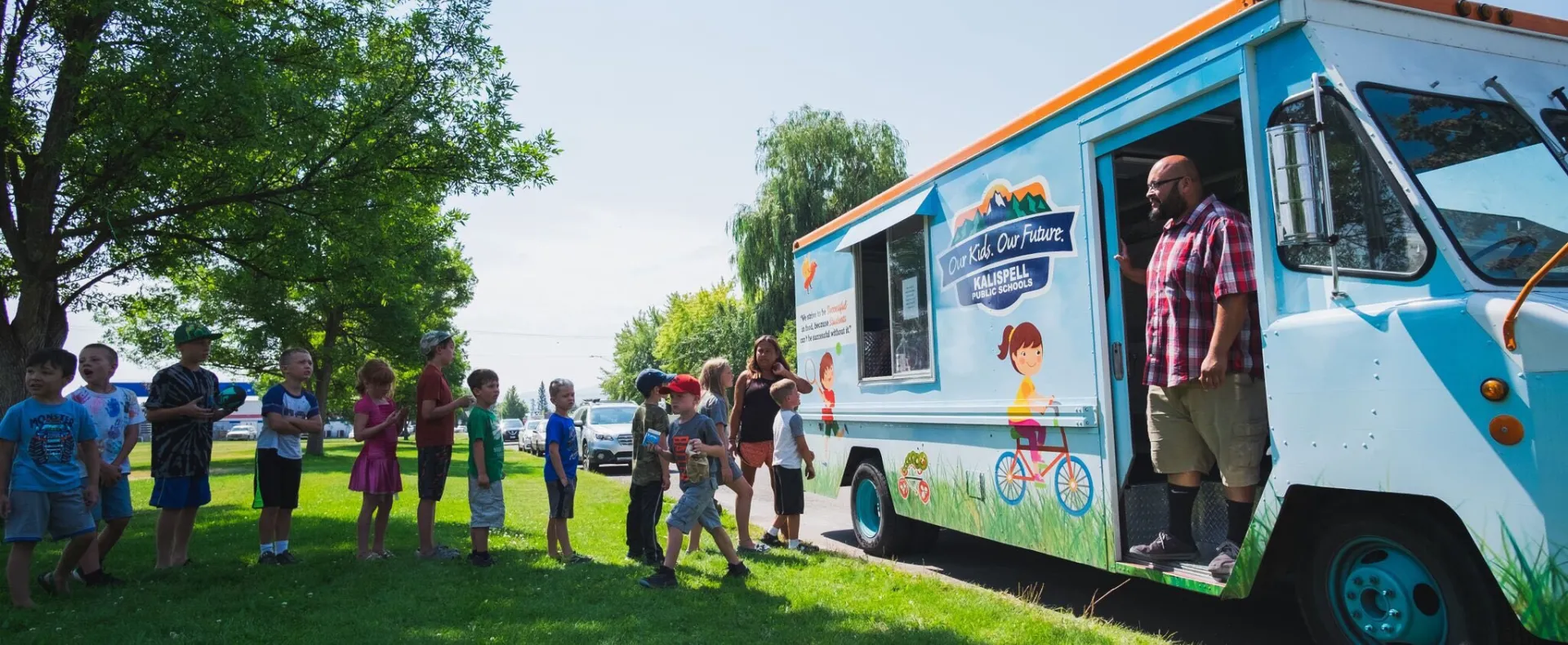 A summer meals truck in Kalispell, Montana