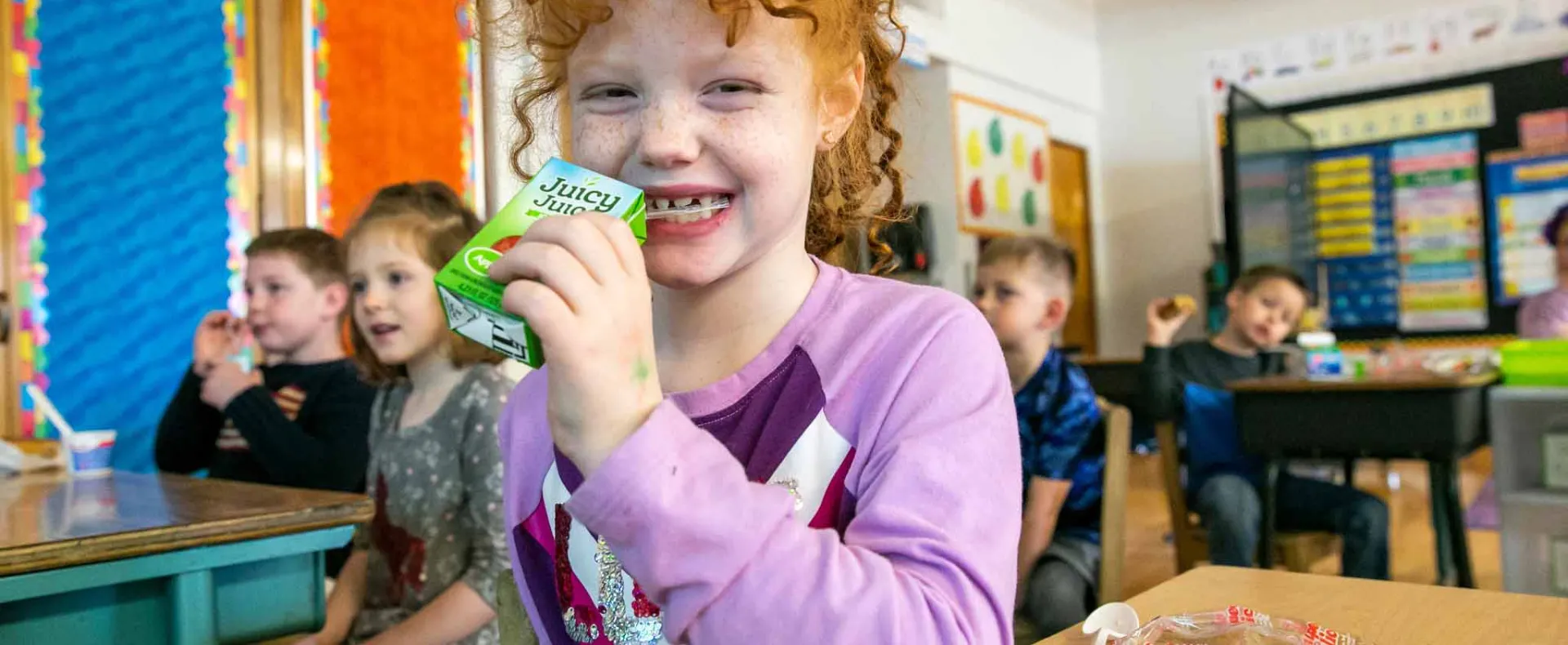 Thank You - Hero Image - Kid eating lunch