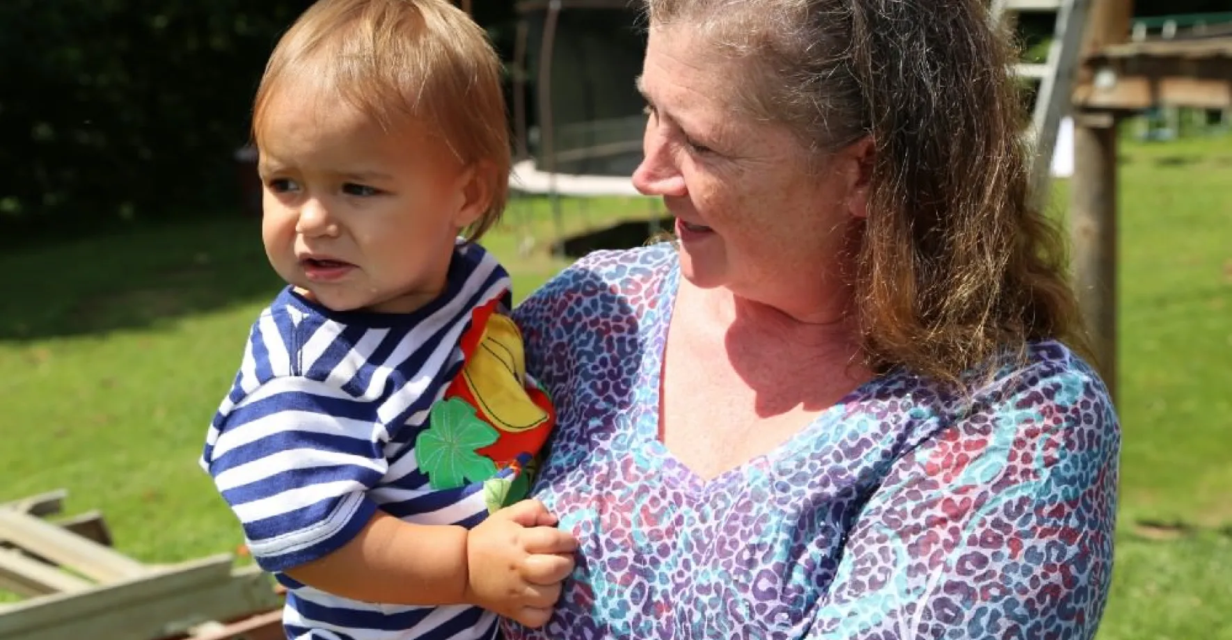 Louise and her grandson Noah