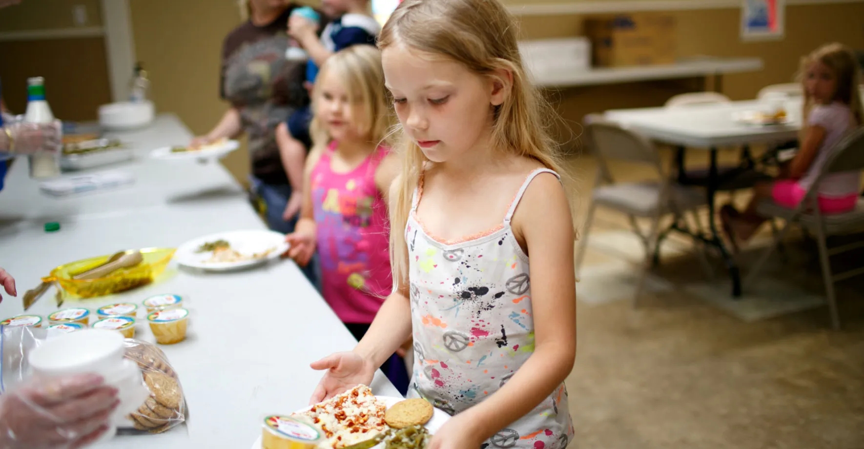 Girl Served Lunch