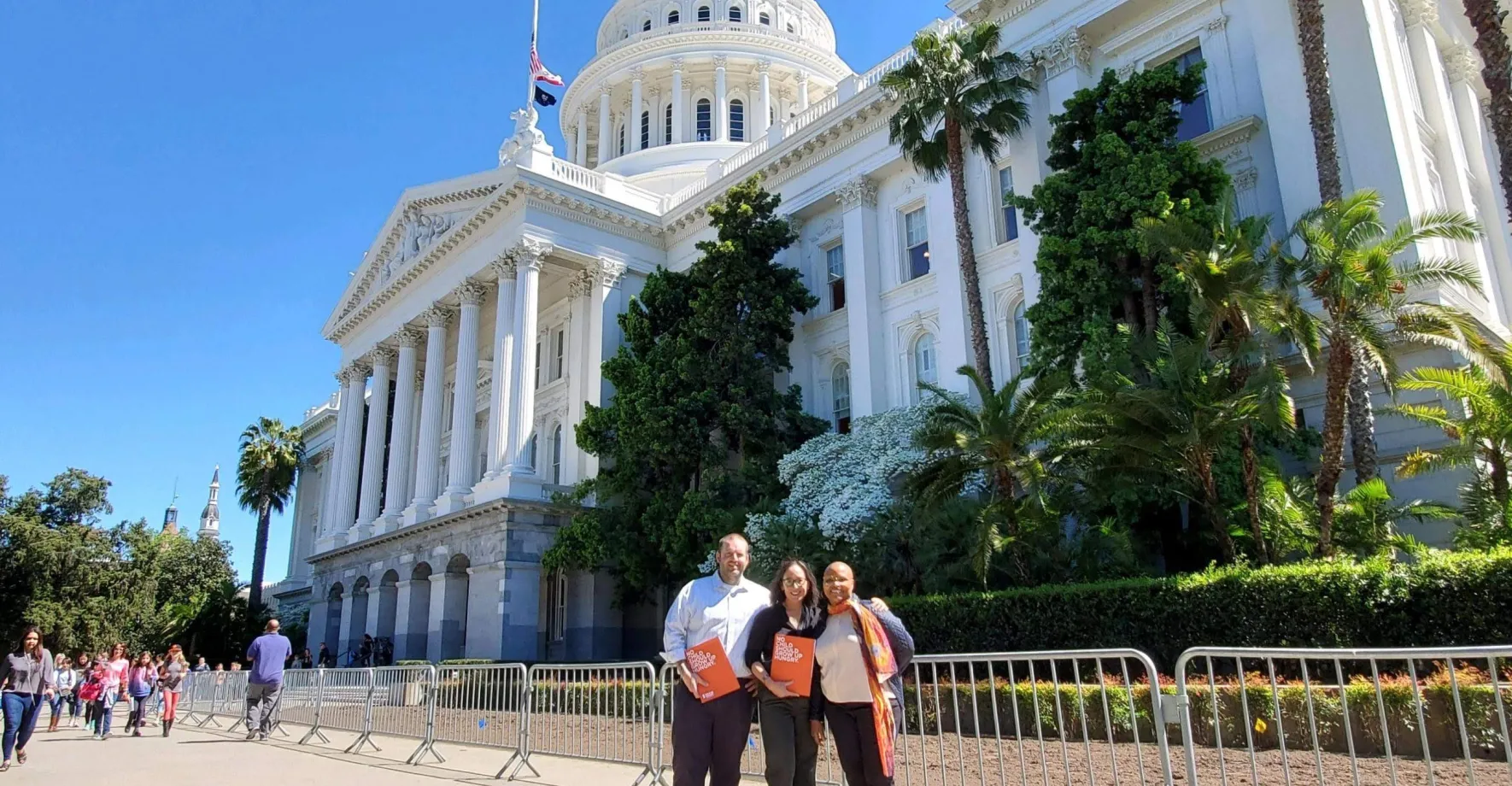 Tanya Holland, Valerie Gordon and Travis Flood at Sacramento Advocacy Day