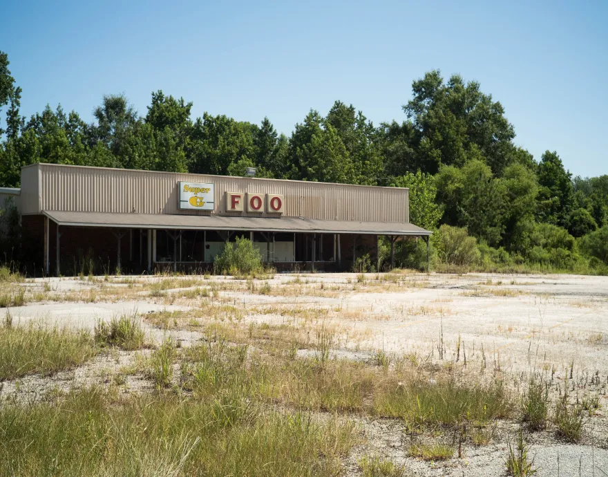 An abandoned grocery store in South Caroline
