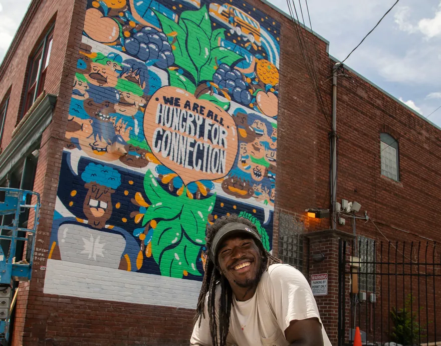 Atlanta Mural with artist George F Baker III