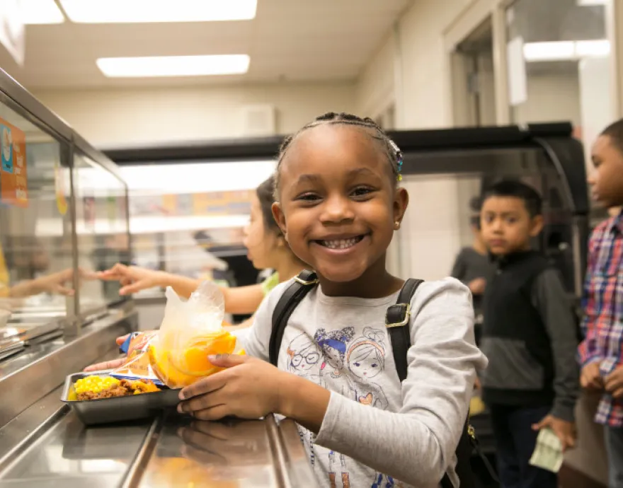 Elementary school student in Virginia