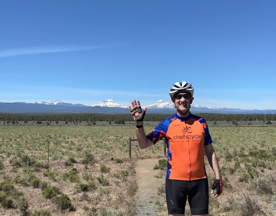 Mark Maynard in cycling gear