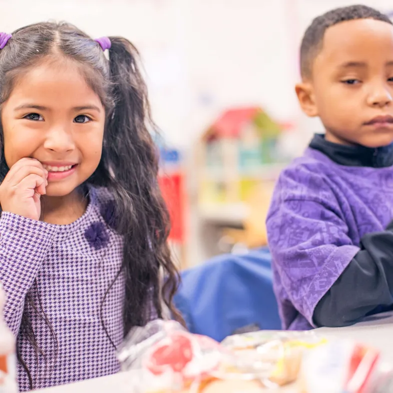 Children Eating Lunch