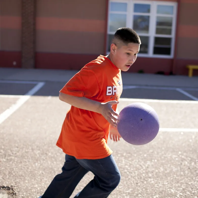 Boy Playing Ball