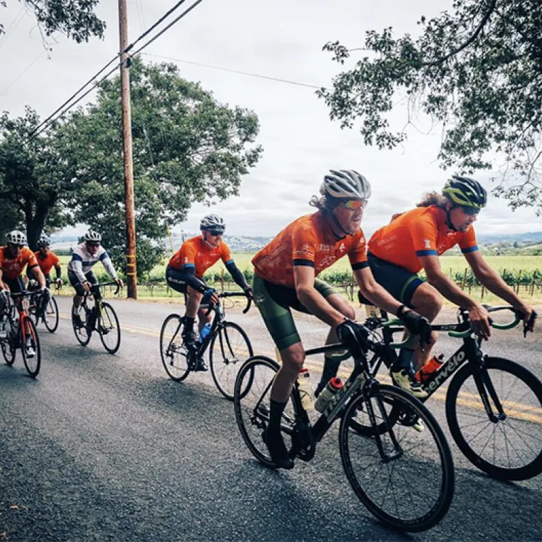 riders in the Chefs Cycle event