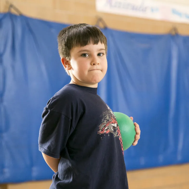 Boy with ball