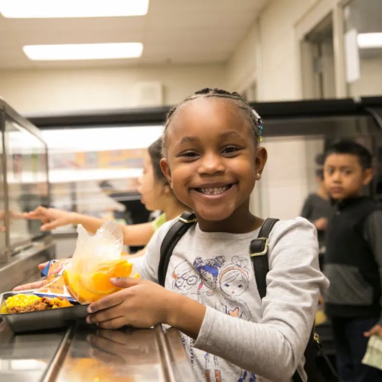 Elementary school student in Virginia