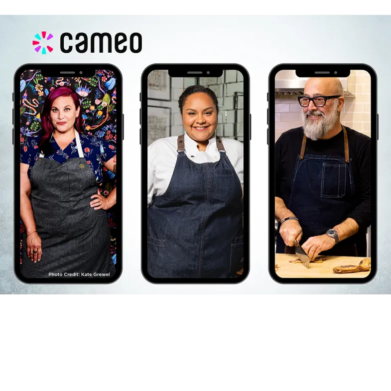 Image promoting the Cameo app