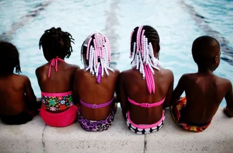 Kids by the Pool