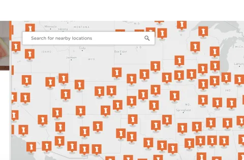 Un mapa para ayudar a las familias a encontrar sitios de distribución de alimentos gratuitos para sus niños.