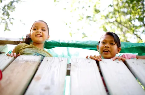 Kids Playing Outside