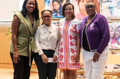4 speakers at event. 4 women of color